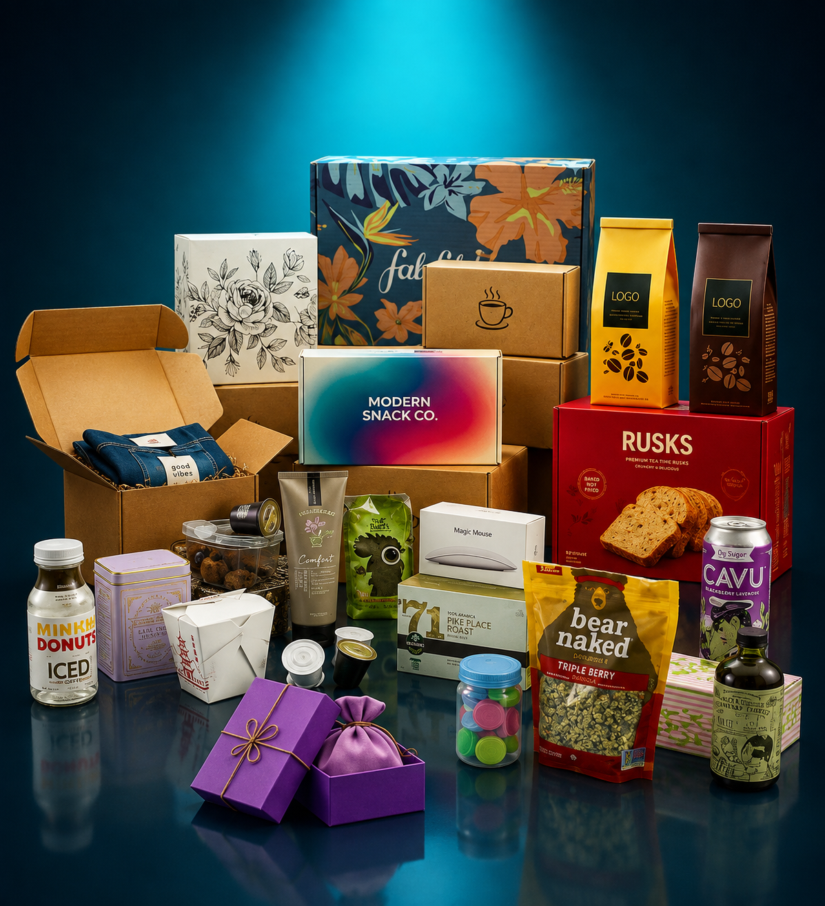 custom printed boxes, packaging, coffee bags, gift boxes and product packaging