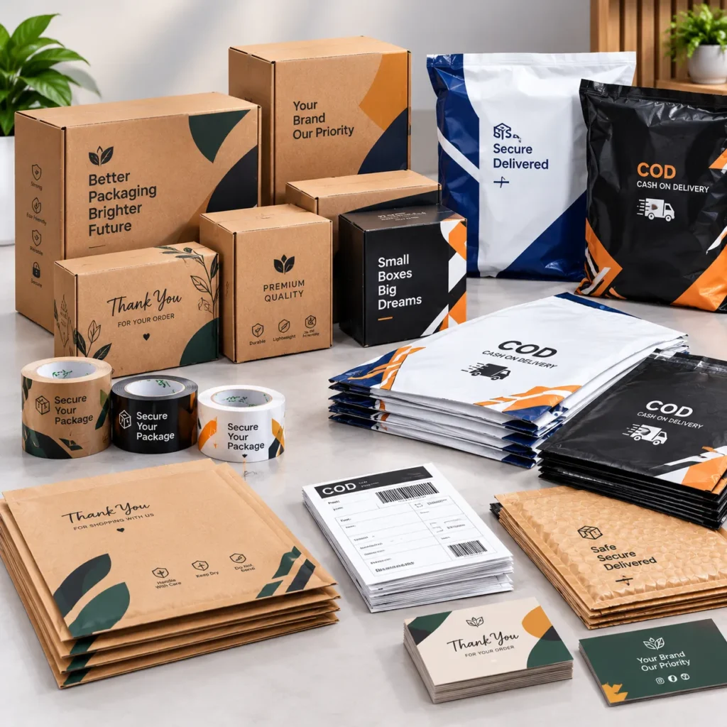 Branded Packaging and Shipping Showcase Banner