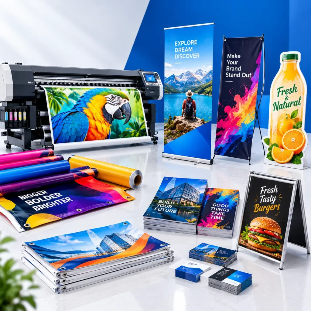 Vibrant Print Shop Showcase